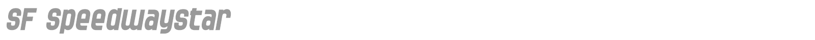 SF Speedwaystar font preview